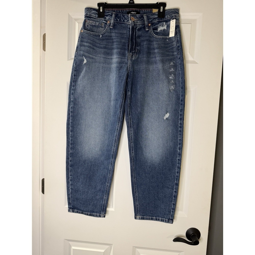 Edgely Original Fit High Rise Barrel Jeans Size 10 Nwt